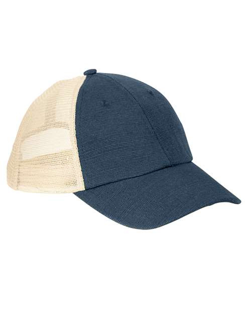 econscious EC7095 Washed Hemp Soft Mesh Trucker Cap