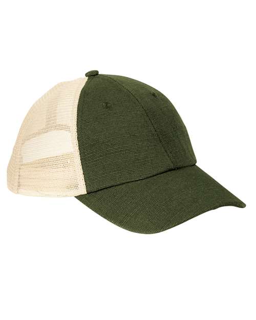 econscious EC7095 Washed Hemp Soft Mesh Trucker Cap