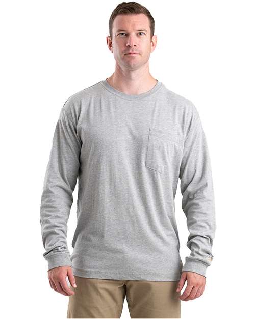 Berne Apparel BSM40T Unisex Tall Performance Long Sleeve Pocket T-Shirt