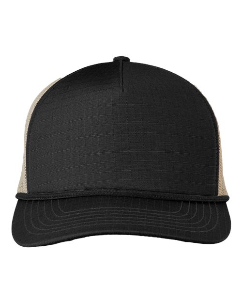 Big Accessories BA680 Lariat Ripstop Trucker Cap
