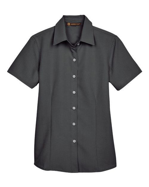 Harriton M560W Women's Barbados Textured Camp Shirt