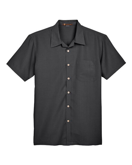 Harriton M560 Men's Barbados Textured Camp Shirt