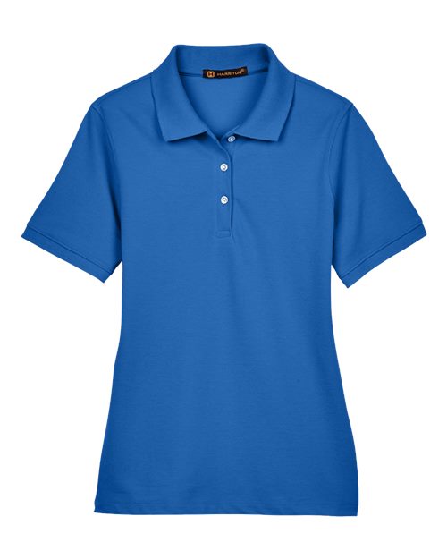 Harriton M265W Women's Easy Blend Polo