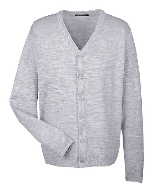 Harriton M425 Men's Pilbloc™ V-Neck Button Cardigan Sweater
