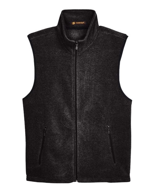 Harriton M985 Unisex Fleece Full-Zip Vest