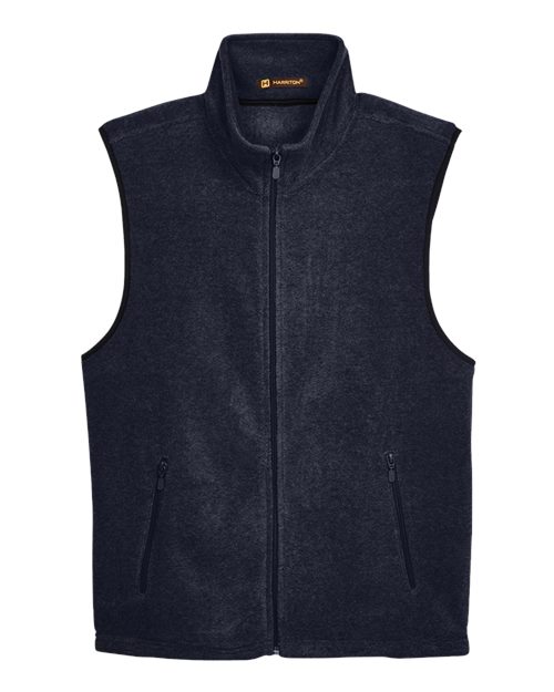 Harriton M985 Unisex Fleece Full-Zip Vest