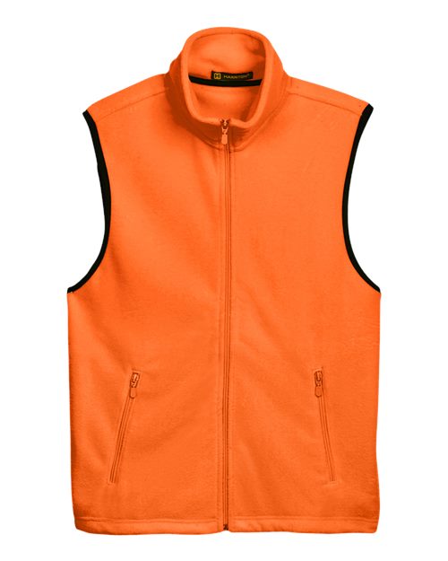 Harriton M985 Unisex Fleece Full-Zip Vest