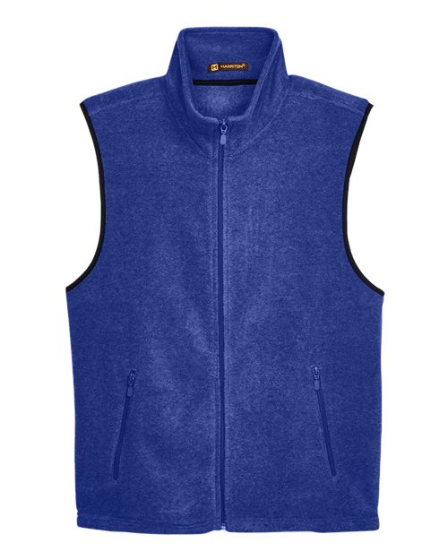 Harriton M985 Unisex Fleece Full-Zip Vest