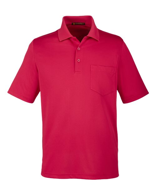 Harriton M348P Men's Advantage Snag Protection Plus IL Pocket Polo