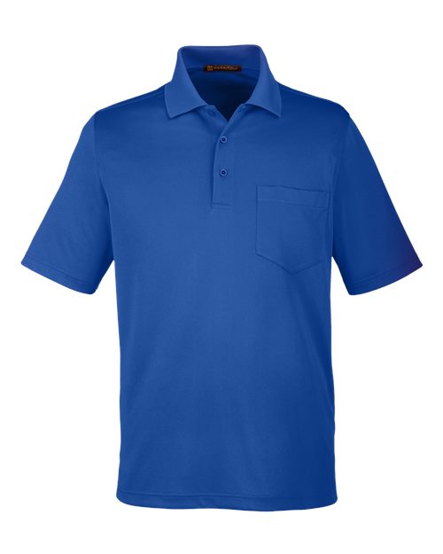 Harriton M348P Men's Advantage Snag Protection Plus IL Pocket Polo