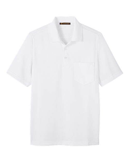 Harriton M348P Men's Advantage Snag Protection Plus IL Pocket Polo