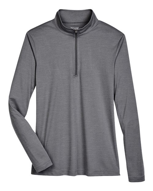 Team 365 TT31HW Women's Zone Sonic Heather Performance Quarter-Zip Pullover