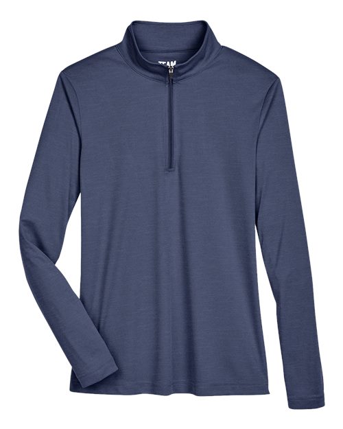 Team 365 TT31HW Women's Zone Sonic Heather Performance Quarter-Zip Pullover
