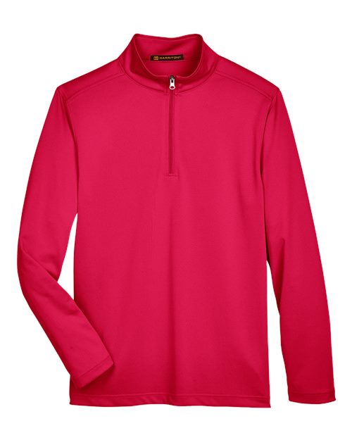 Harriton M748 Men's Advantage Snag Protection Plus Quarter-Zip Pullover