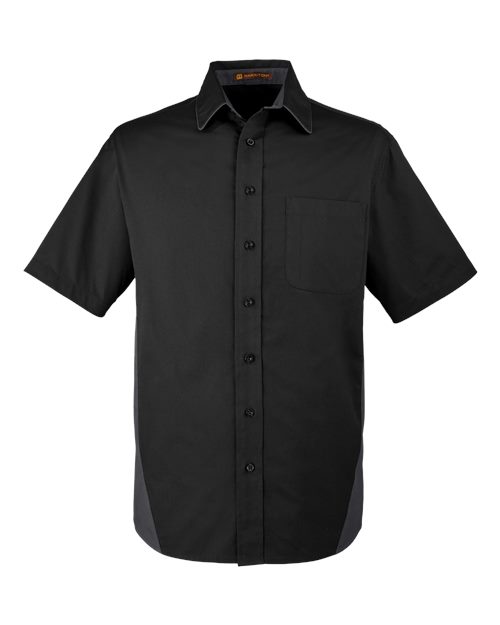 Harriton M586 Men's Flash IL Colorblock Shirt