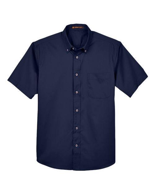 Harriton M500S Men's Easy Blend™ Twill Dress Shirt with Stain-Release