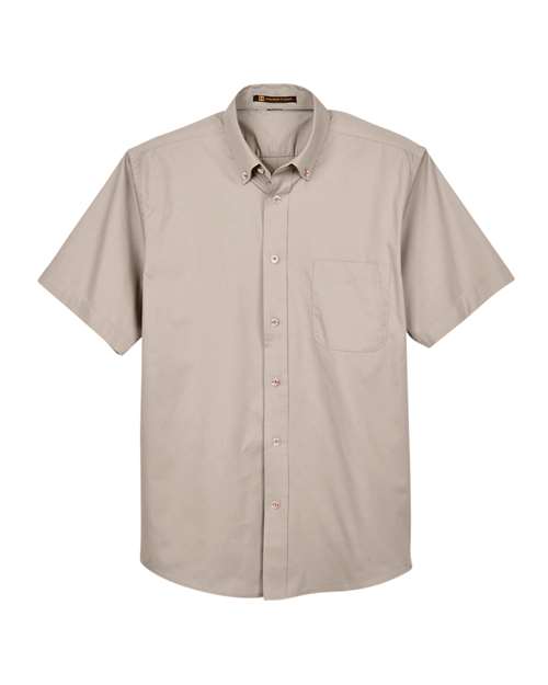 Harriton M500S Men's Easy Blend™ Twill Dress Shirt with Stain-Release