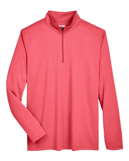 Team 365 TT31H Men's Zone Sonic Heather Performance Quarter-Zip Pullover