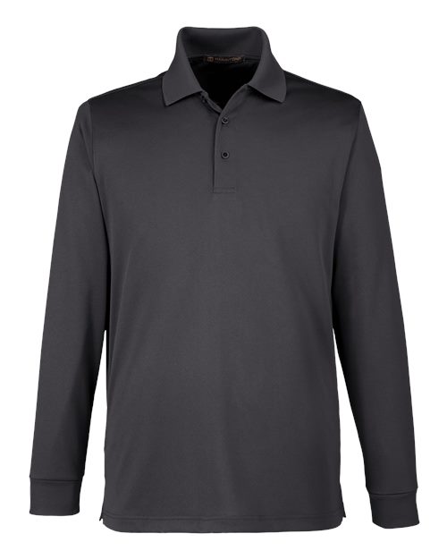 Harriton M348L Men's Advantage Snag Protection Plus IL Long Sleeve Polo