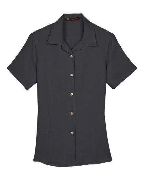 Harriton M570W Women's Bahama Cord Camp Shirt
