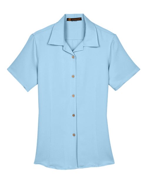 Harriton M570W Women's Bahama Cord Camp Shirt