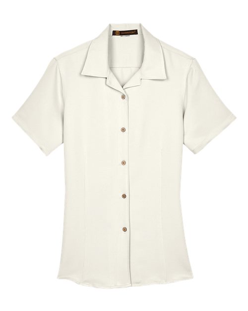 Harriton M570W Women's Bahama Cord Camp Shirt