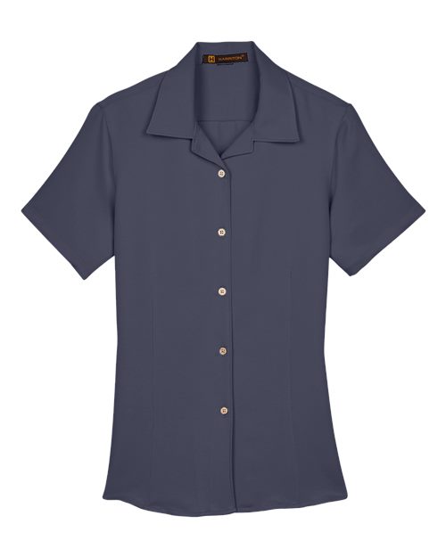 Harriton M570W Women's Bahama Cord Camp Shirt