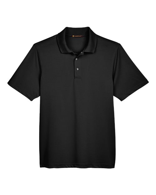 Harriton M345 Men's Advantage Snag Protection Plus IL Snap Placket Polo