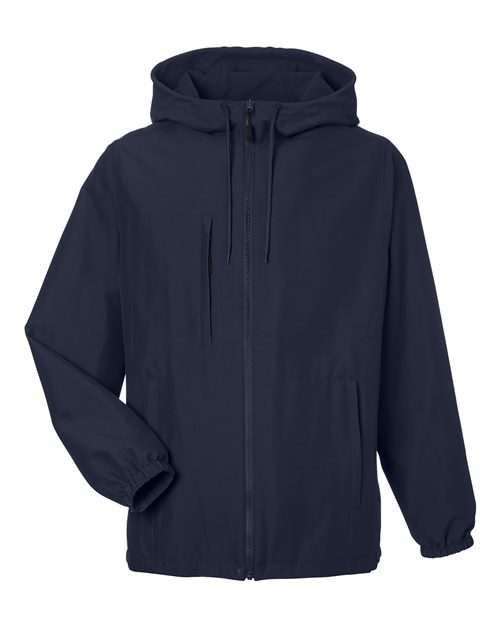 Harriton M73 Unisex Flex Twill Hooded Jacket