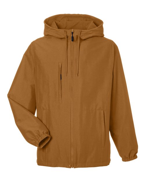 Harriton M73 Unisex Flex Twill Hooded Jacket