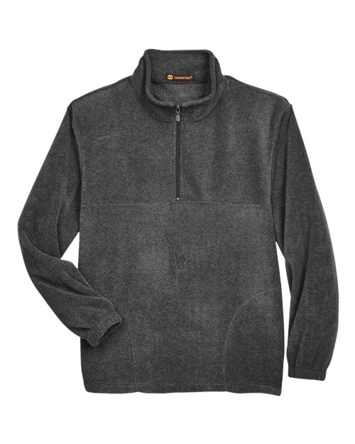Harriton M980 Men's Quarter-Zip Fleece Pullover