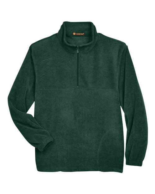 Harriton M980 Men's Quarter-Zip Fleece Pullover