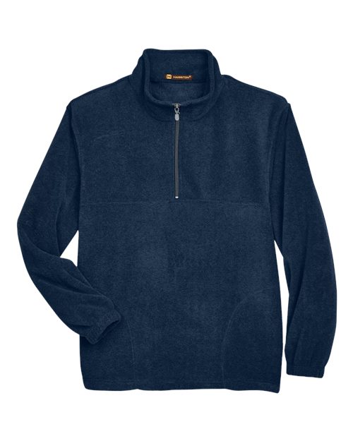 Harriton M980 Men's Quarter-Zip Fleece Pullover