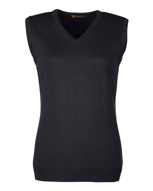 Harriton M415W Women's Pilbloc™ V-Neck Sweater Vest