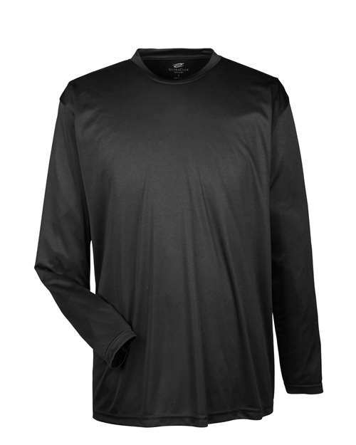 UltraClub 8422 Men's Cool & Dry Sport Long Sleeve Performance Interlock T-Shirt