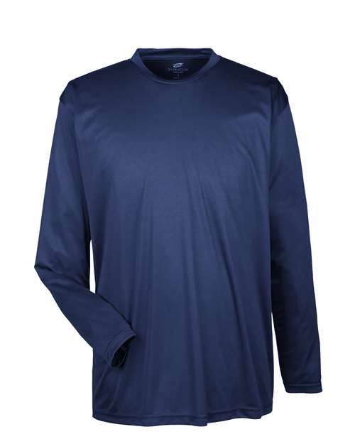 UltraClub 8422 Men's Cool & Dry Sport Long Sleeve Performance Interlock T-Shirt