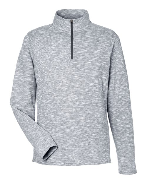 North End NE415 Men's Eclipse Jacquard Quarter-Zip Pullover
