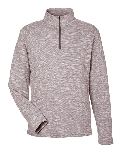 North End NE415 Men's Eclipse Jacquard Quarter-Zip Pullover