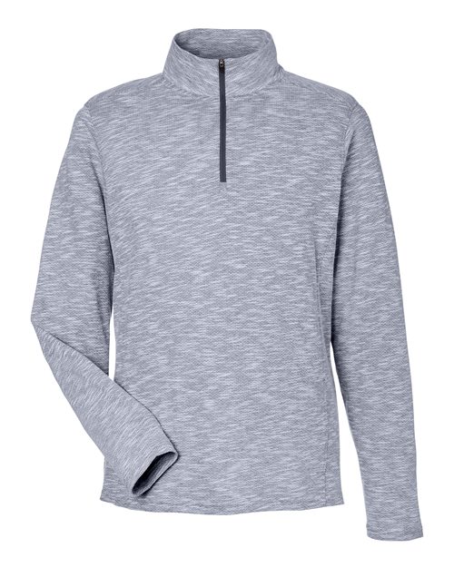 North End NE415 Men's Eclipse Jacquard Quarter-Zip Pullover