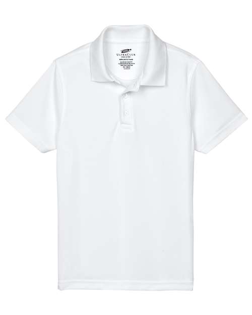 UltraClub 8210Y Youth Cool & Dry Mesh Piqué Polo