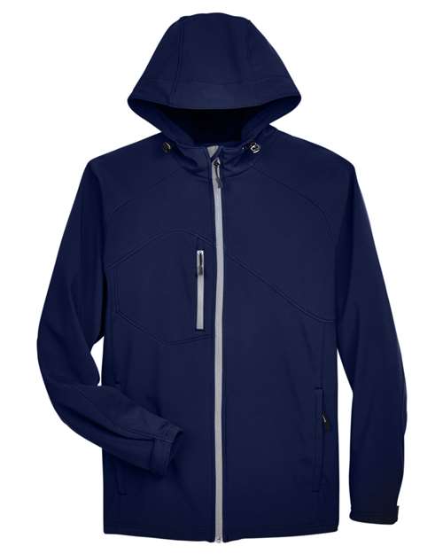 North End 88166 Men's Glacier Insulated Three-Layer Fleece Soft Shell Hood Jacket