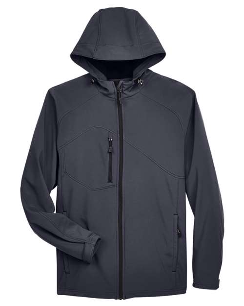 North End 88166 Men's Glacier Insulated Three-Layer Fleece Soft Shell Hood Jacket