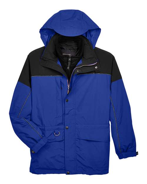 North End 88006 Men's 3-in-1 Two-Tone Parka