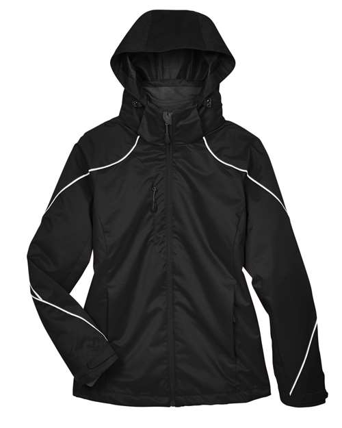 North End 78196 Women's Angle 3-in-1 Jacket with Bonded Fleece Liner