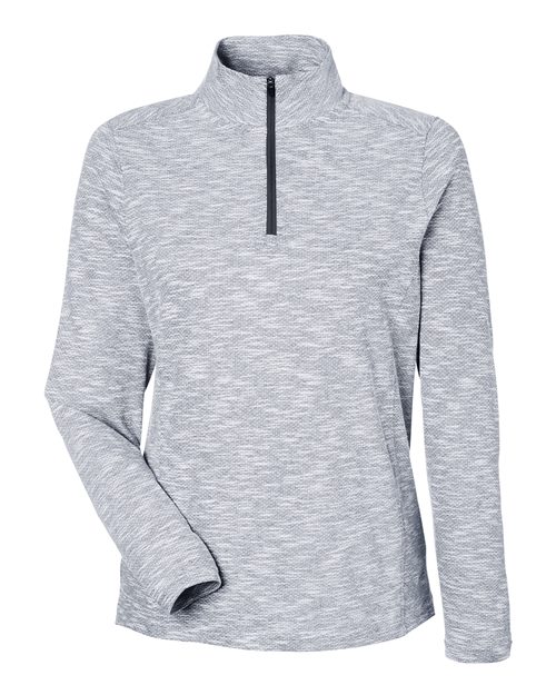 North End NE415W Women's Eclipse Jacquard Quarter-Zip Pullover