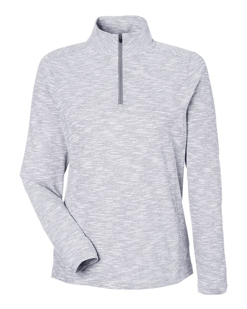North End NE415W Women's Eclipse Jacquard Quarter-Zip Pullover