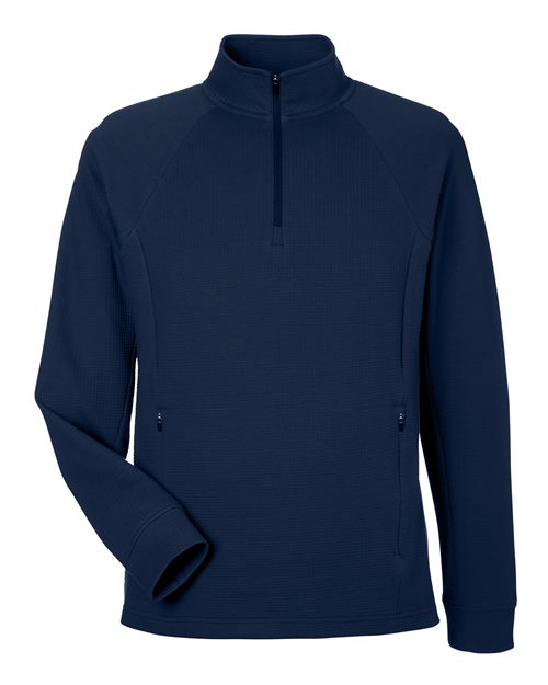 North End NE200 Men's Rhythm Waffle Quarter-Zip Pullover
