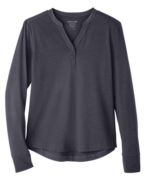 North End NE400W Women's JAQ Snap-Up Stretch Performance Pullover
