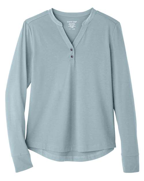 North End NE400W Women's JAQ Snap-Up Stretch Performance Pullover