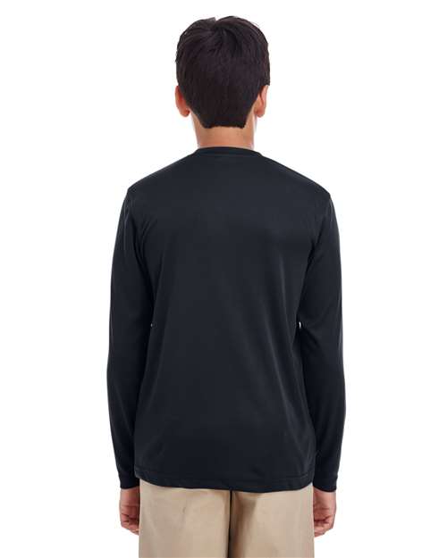 UltraClub 8622Y Youth Cool & Dry Performance Long Sleeve Top